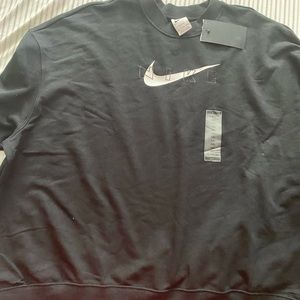 Nike oversized dri-fit sweatshirt. Black. Size XXL. New with tags.